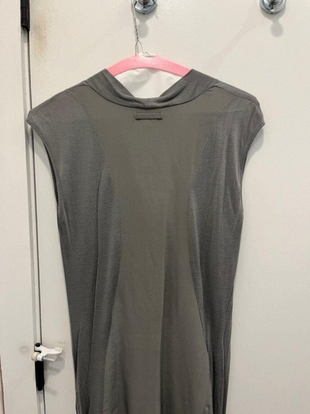 Goldhawk Draped Cowl Neck Midi Dress in Grey - Picture 5 of 8